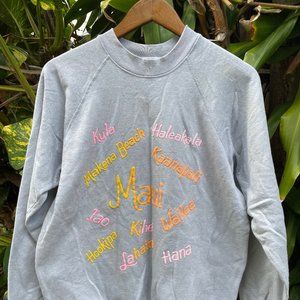 Vintage 80s Maui Hawaii Sweatshirt